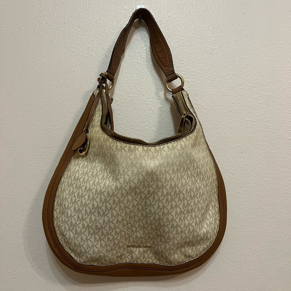 Michael Kors Brown and Cream Women's Bag